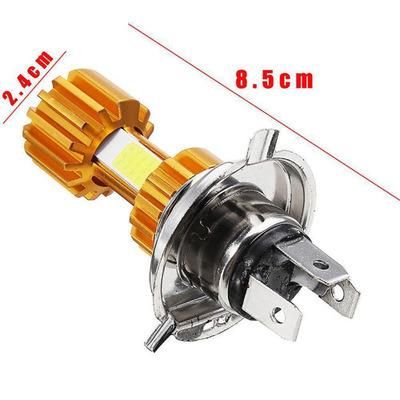 Ba20d Three Sides COB Chips Headlight Lamp Bulb DC 10-80V 6500K 2000lm Motorcycle Bike Light