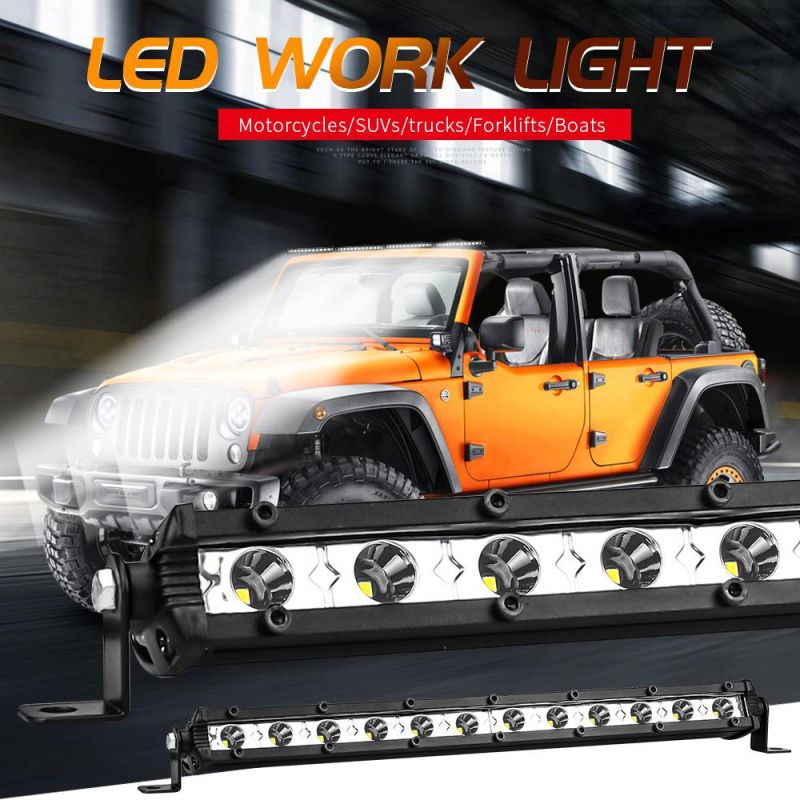 Dxz 12LED 36W 3030 Light Bar Single Row Spotlight Car Parts Automotive Lighting System Driving Light