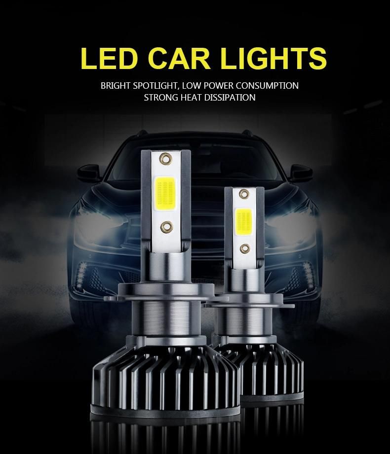 LED 100W Car Headlight High Power Lights 10000lm 9-32V LED H4 LED H7 H11 9005 9007 High Beam Low Beam COB Chips High Bright Headlight