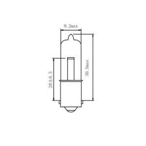 Hy21W 12V 21W Baz9s Amber Ultra Life Lamps Backup Fog Stop Tail Turn Auto Bulbs Halogen Lights for Car Bus and Truck