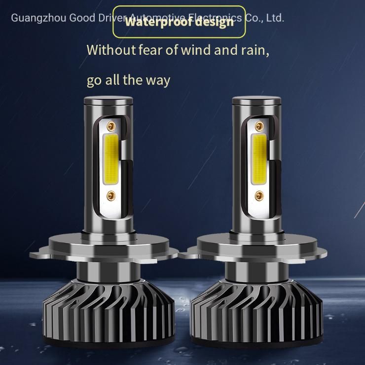 Decoder COB Cooling Fan H4 LED Car Light Bulb 9006 880 H7 LED Canbus H7 F2 LED Headlights