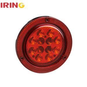 10-30V Red Round Stop Tail Light for Truck Trailer with DOT/E4