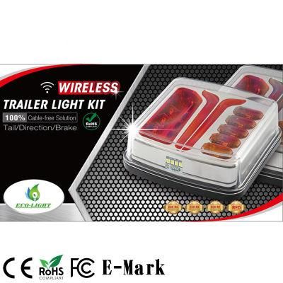 E9 Emark CE RoHS Magnetic Wireless Trailer Light Kit LED Tail Light