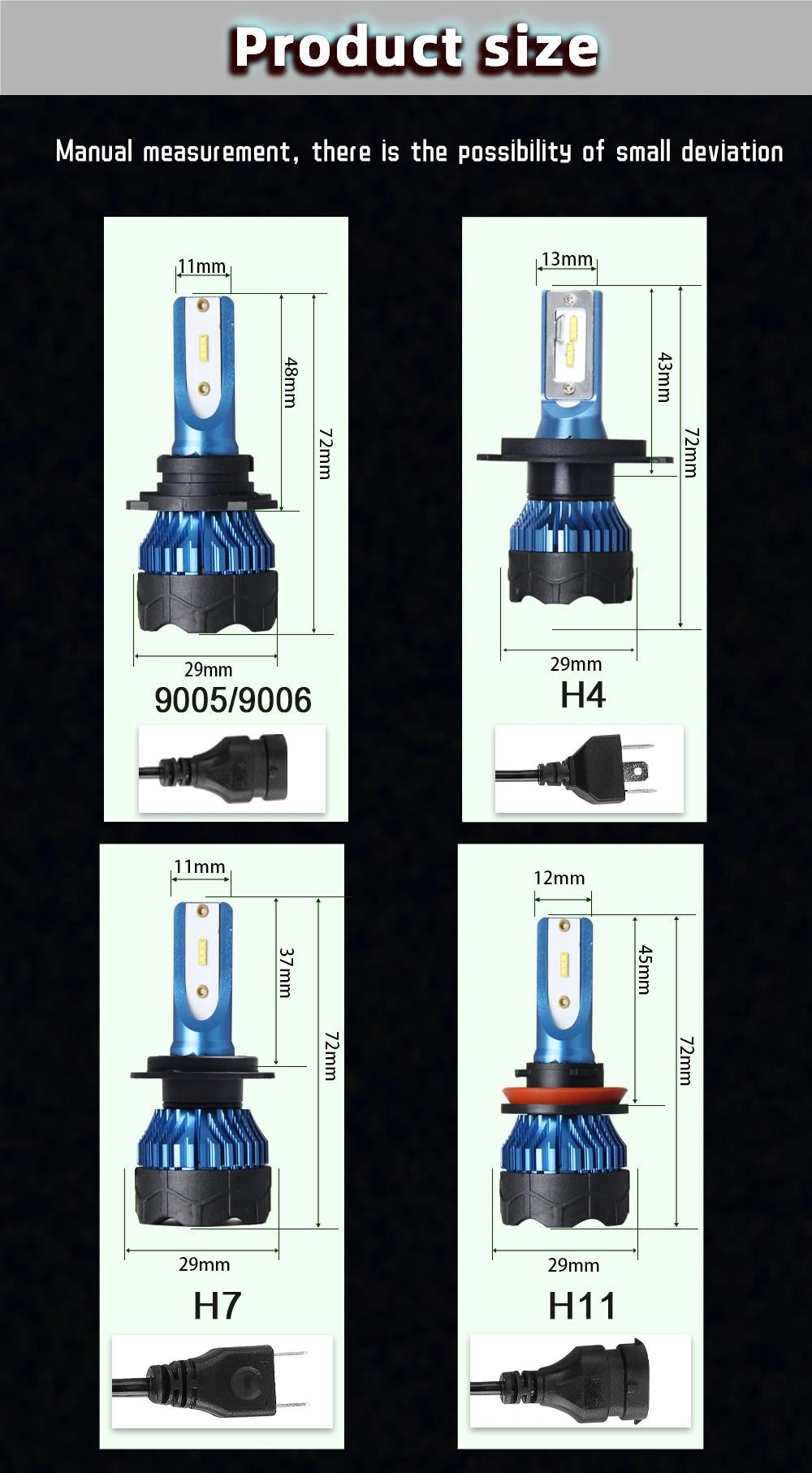 Newest LED Headlight H4 H7 H11 LED Head Lamp Auto Light