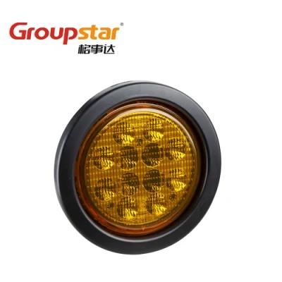 10-30V DOT E4 4 Inch Round Forklift Trailer Truck Signal Stop Tail Lamps LED Lights Car Lights Parts