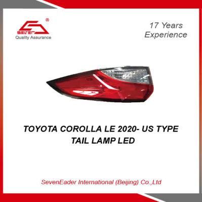 Auto Tail Light Lamp for Toyota Corolla Le 2020- Us Type