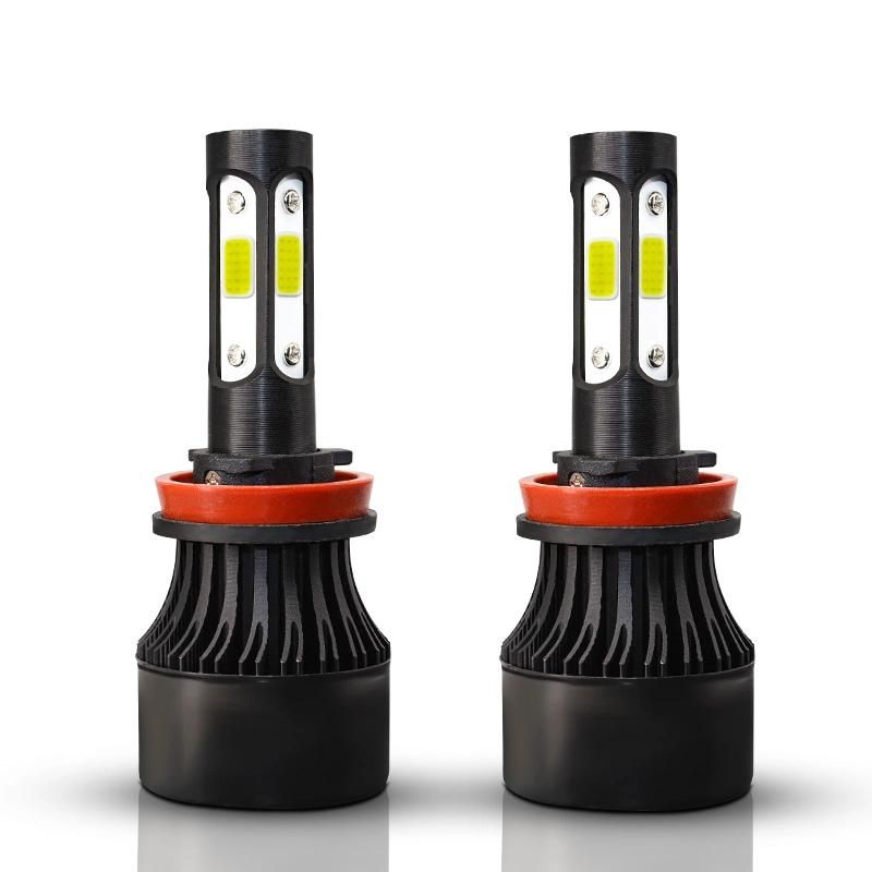 Hot X7 LED Headlight Four Sides COB 6000K 4800lm 72W 9005 9006 9012 H11 H7 H4 Car Light LED