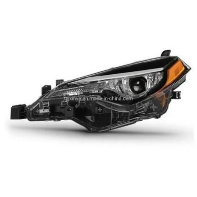Wholesale Factory Auto Assembly Front Head Lamp with The Lens for Corolla 2017 USA Le