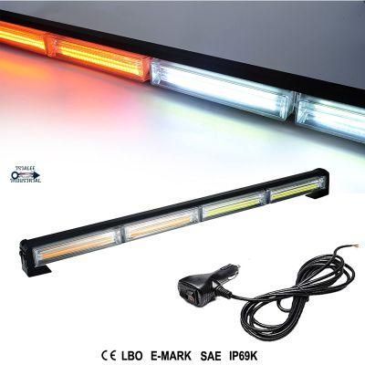 High Brightness White Amber Two Color Traffic Advisor Warning Truck Strobe Car Emergency LED Light Bar