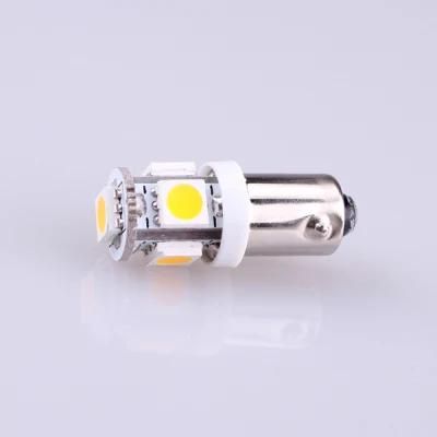 3000K 6000K 1895 64111 Ba9s Bulb LED 5LED 5050 SMD, 6V Warm White Car Auto Bayonet LED Light