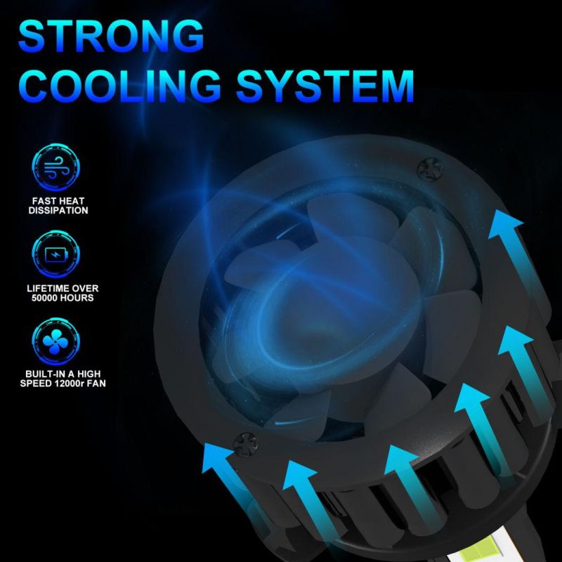 Powerful Super Bright LED Headlight Z3 H11 Auto Lamp Car Automobiles LED Head Lamp 12V 45W 8000K Blue Light 30000 Hours