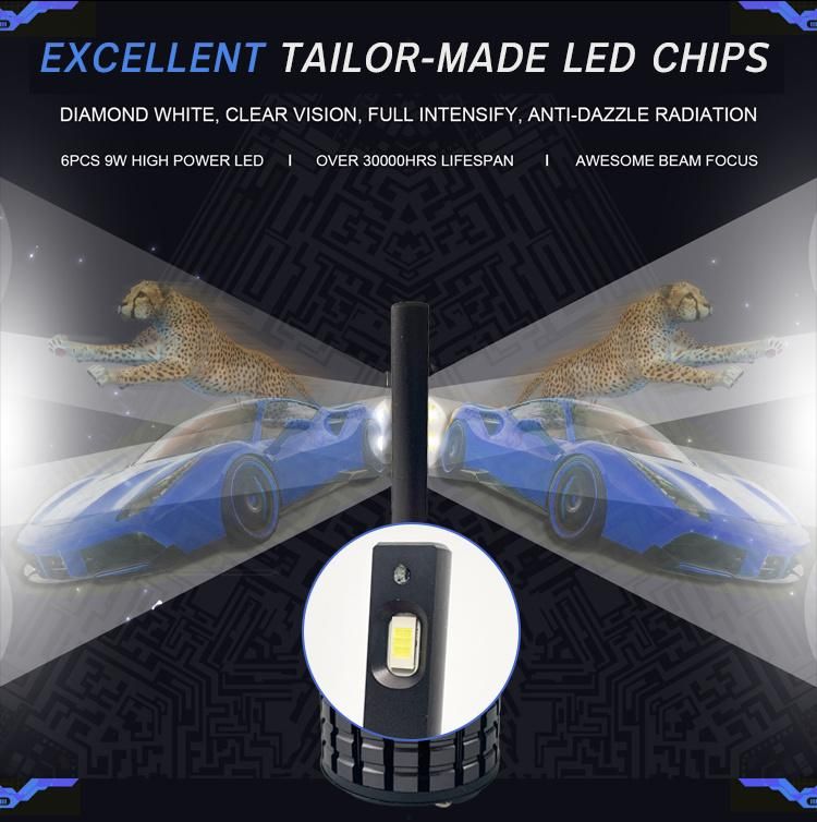 V11n Brightest LED Headlight 5500lm 100W 6000K White LED Bulb for 9005 9006 H7 H11 H4 for Motorcycles Cars
