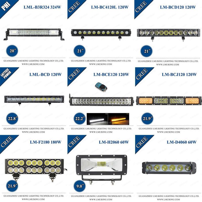 Lmusonu Hot Sale IP67 CREE LED Driving off Road Light Bar 3240lm for 4X4 4 Inch 36W Four Rows LED Light Bar