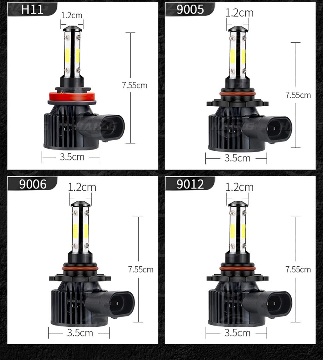 Haizg Wholesale H11 Auto Lamp LED Headlight 10000lm Car Light 50W 6500K LED Fog Light Bulb