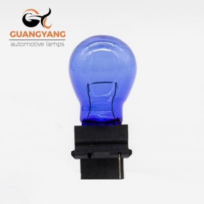 Factory 3156 3157 T25 12V 21W 21/5W Blue Glass White Light Driving Lamp Turn Signal Light Bulb