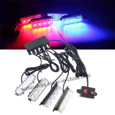 Haibang Lighthead Tir Linear4 LED Warning Flasher Strobe Grille Light Kit