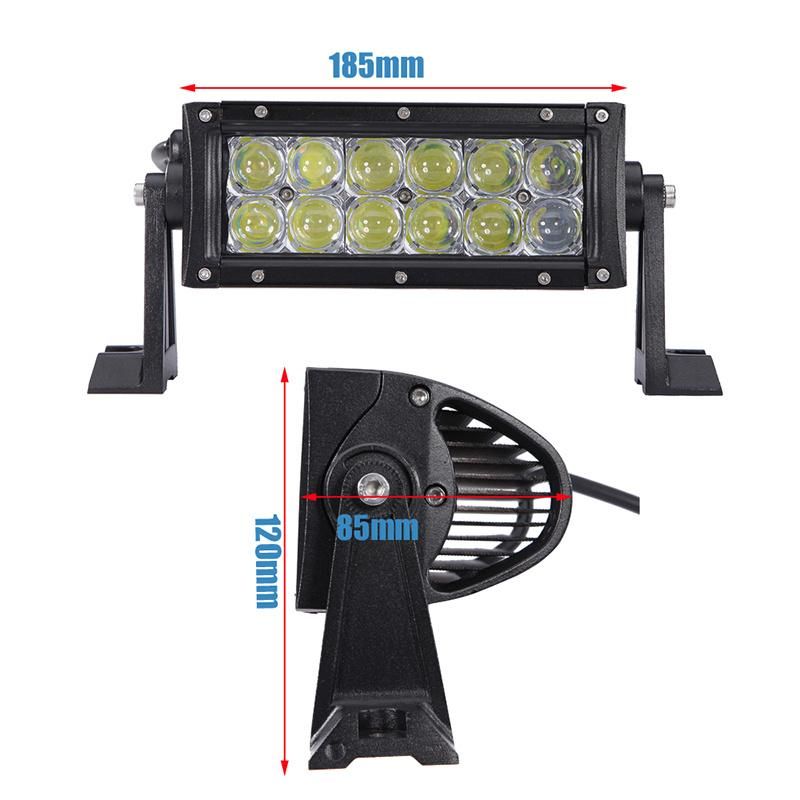 Dual Rows CREE 36W 5D LED Vehicle Light Lighting Bar