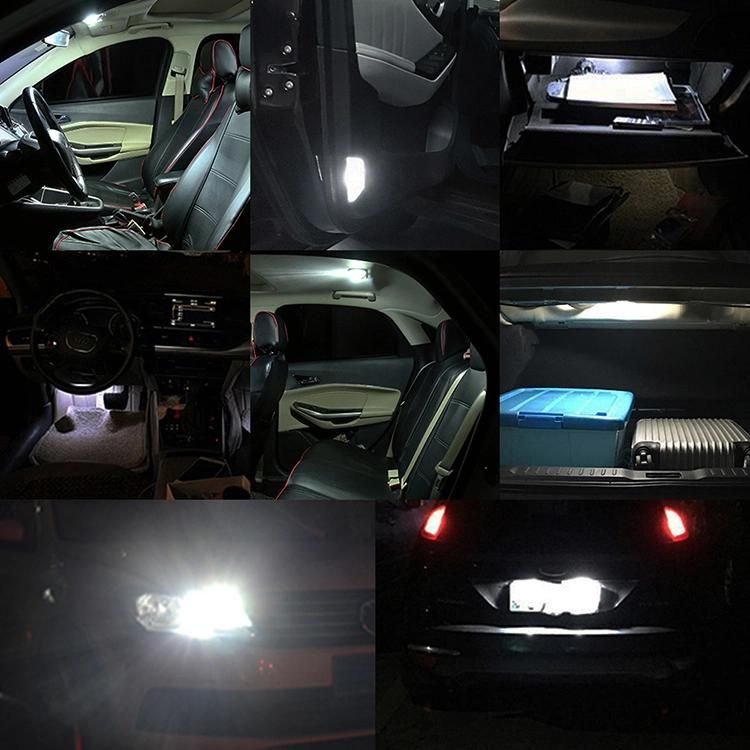 So. K Hot Selling Auto LED Bulb T10 LED W5w 194 4014 15SMD LED T10 Canbus Interior Light for Car License Plate Light