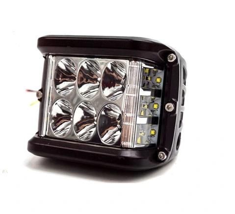 4 Inch Side Shooter Pods Light off Road DRL Dual Driving Flood Spot Cube Work Light