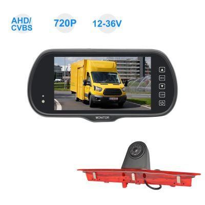 12V Rear View Mirror Monitor Brake Light Car Camera System for Truck Van Vehicle
