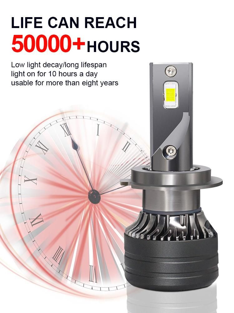 Newest Model LED Car Headlight 360 Degree Rotaction 100W 12000lm 9-32V Csp Chip 3000K/6000K H4 H11 H7 9007 LED Light Bulb Auto Headlight