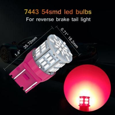 7443 LED Brake Light Bulb, 12V-24V 7443 7440 T20 LED Replacement Light Bulb for Car Brake Tail Running Parking Backup Light