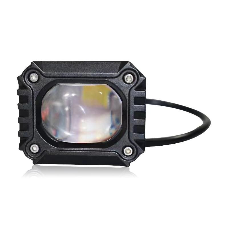 New Arrival 30W 9-80V U9 Motorcycle LED Spotlight Work Light White and Yellow Waterproof Normal Light for Motorcycle
