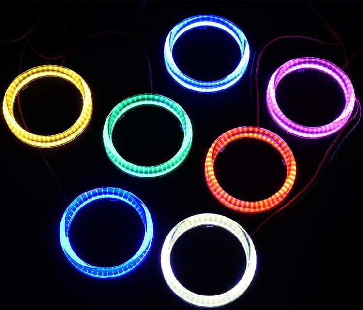99mm Universal LED Headlight DRL Angel Eyes Light Kit Halo Rings Lamp for Cars Trucks SUV Trailers Motorcycles