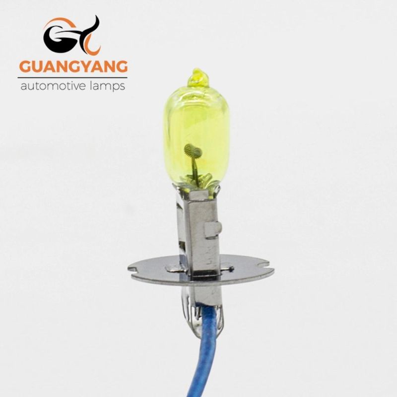 H3 24V 100W Yellow Color Halogen Bulb Car Headlight Lamp