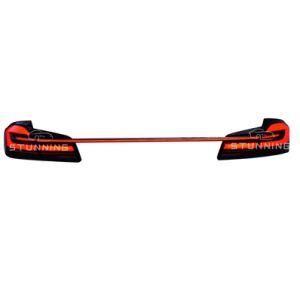 Upgrade to 2021 G30 G38 Style Full LED Dynamic Tail Light Bar for BMW 5 Series F10 F18 2011-2016 Through Taillamp Assembly