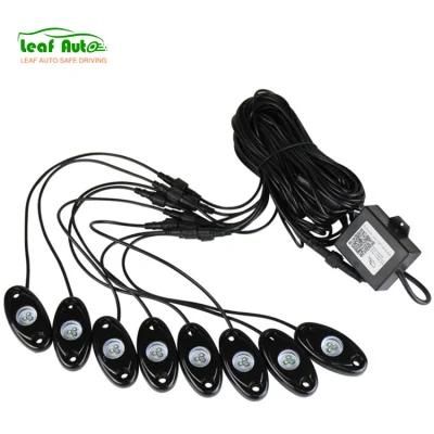 8 Pods LED Rock Lights for Jeep ATV SUV Offroad Car Truck Boat Underbody Lamp RGB LED Neon Lights