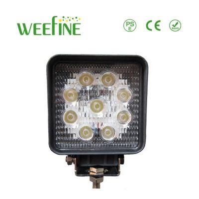 27W 4X4 off Road Auto Car Truck Flood Square Offroad Working LED Light Bar with White Color