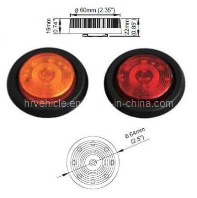 2.5&quot; Round LED Marker and Clearance Light for Trailer
