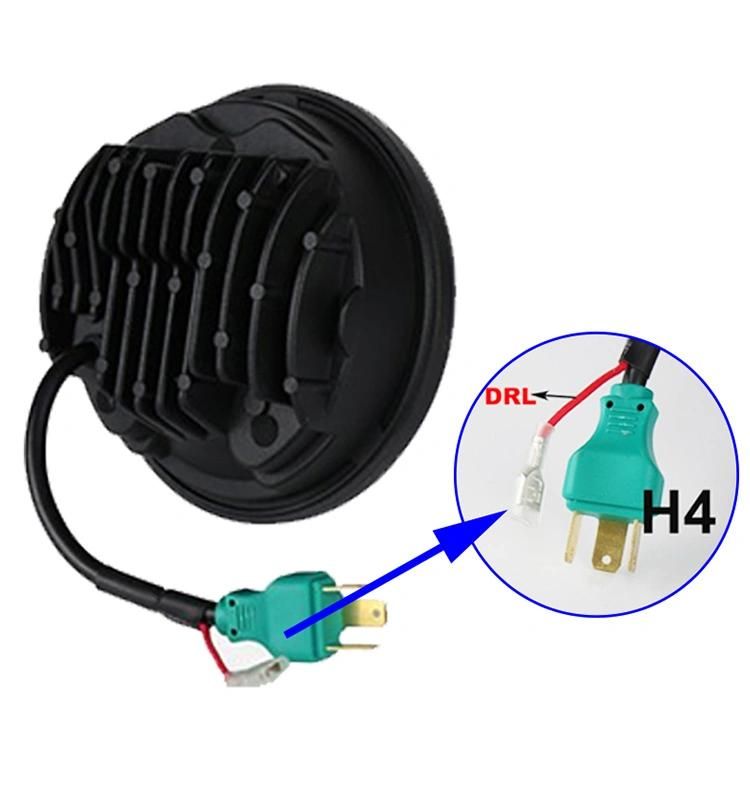 5-3/4" 5.75 Inch LED Headlight for Harley Motorcycle Moto LED Projector Headlight with Halo