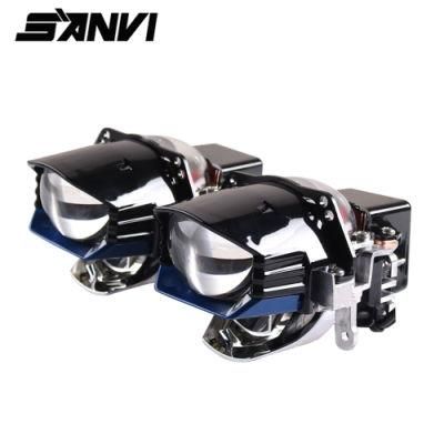 Sanvi Car 12V 37W 6000K Lk8 Plug and Play 3 Inch Bi LED Laser Projector Glass Lens Headlight Headdlamp Auto Truck Motorcycle Factory Supplier