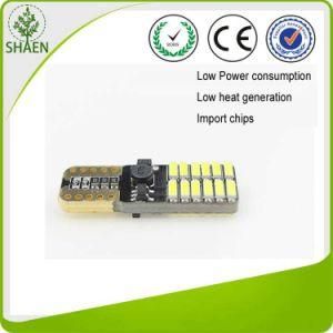 12-24V White Red 24SMD T10 LED Car Light with Canbus
