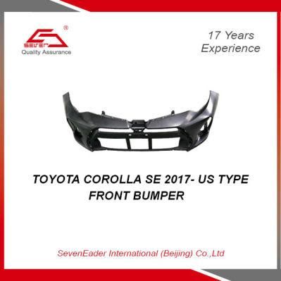 High Quality Auto Car Spare Parts Front Bumper for Toyota Corolla Se 2017- Us Type