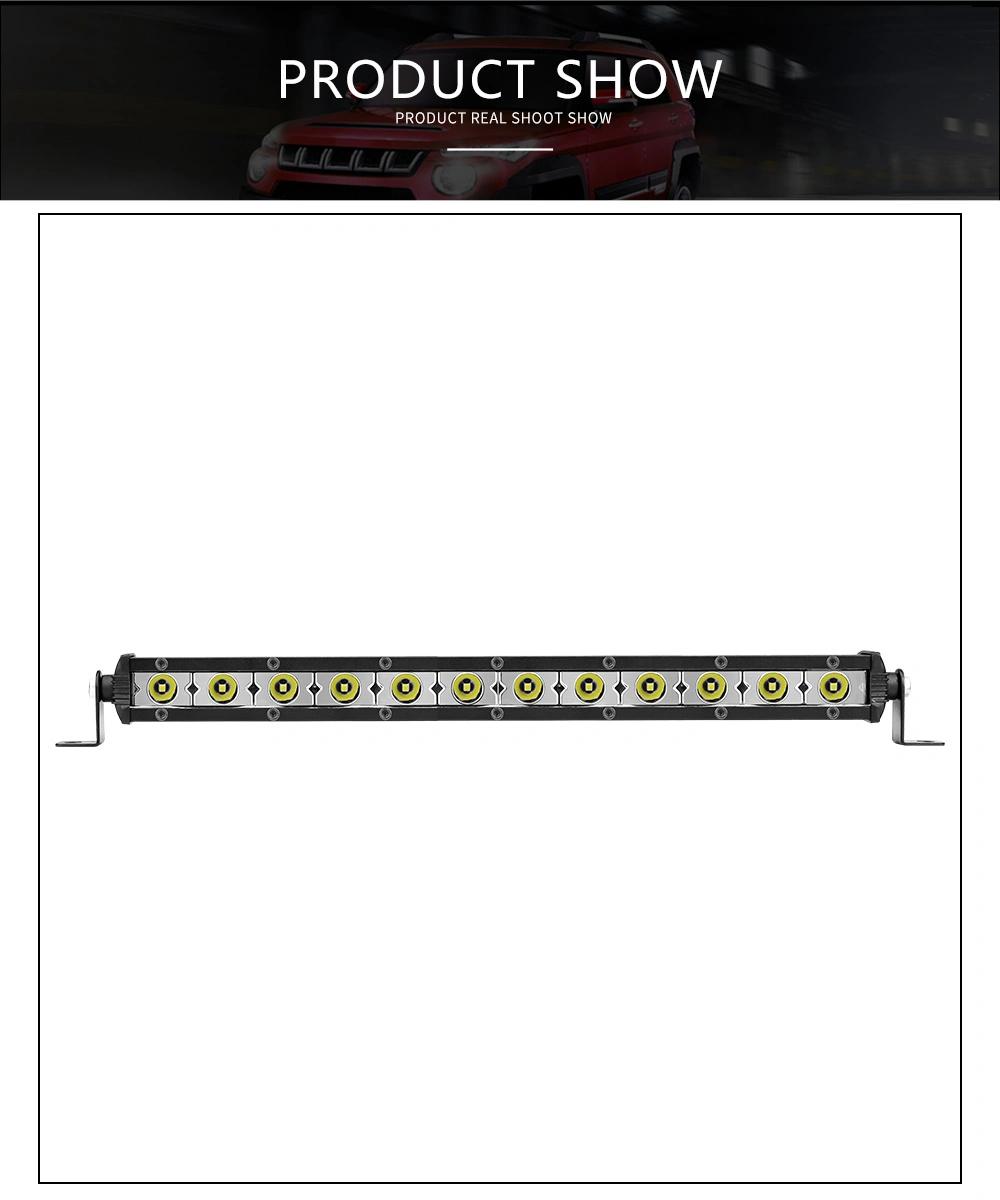 Dxz 12LED 36W 3030 Light Bar Single Row 6000K Spotlight Car Parts Automotive Lighting System Driving Light