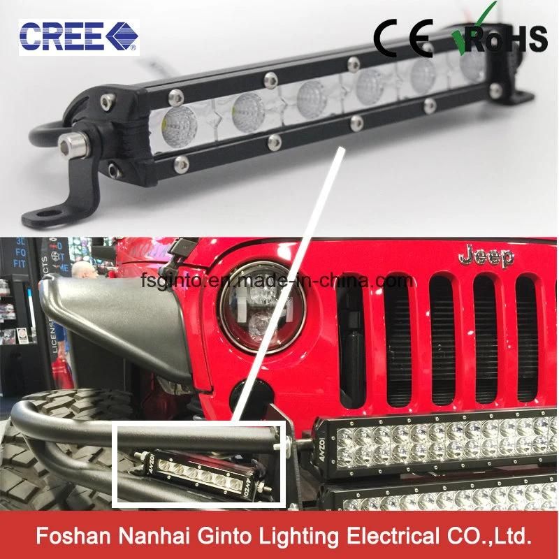 Super Slim Waterproof 18W 7.3inch CREE LED Offroad 4X4 Light Bar (GT3520-18W)