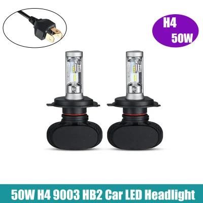 S1-Csp H4 Car LED Headlight 100W 6000K 8000K LED Waterproof LED Car Headlight 9006