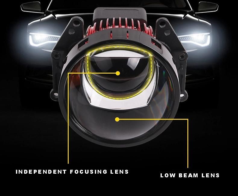 Sanvi Super Bright Aftermarket Auto 3 Inch Lkl LED Laser Projector Lens Headlight 55W 6000K Motorcycle LED Headlamp Upgrading Replacement Auto Lamps