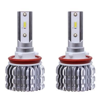 Auto Light Zes Chip Fanless LED Headlight H4 LED H7 H11 LED Light Bulb K1 Auto Lamps