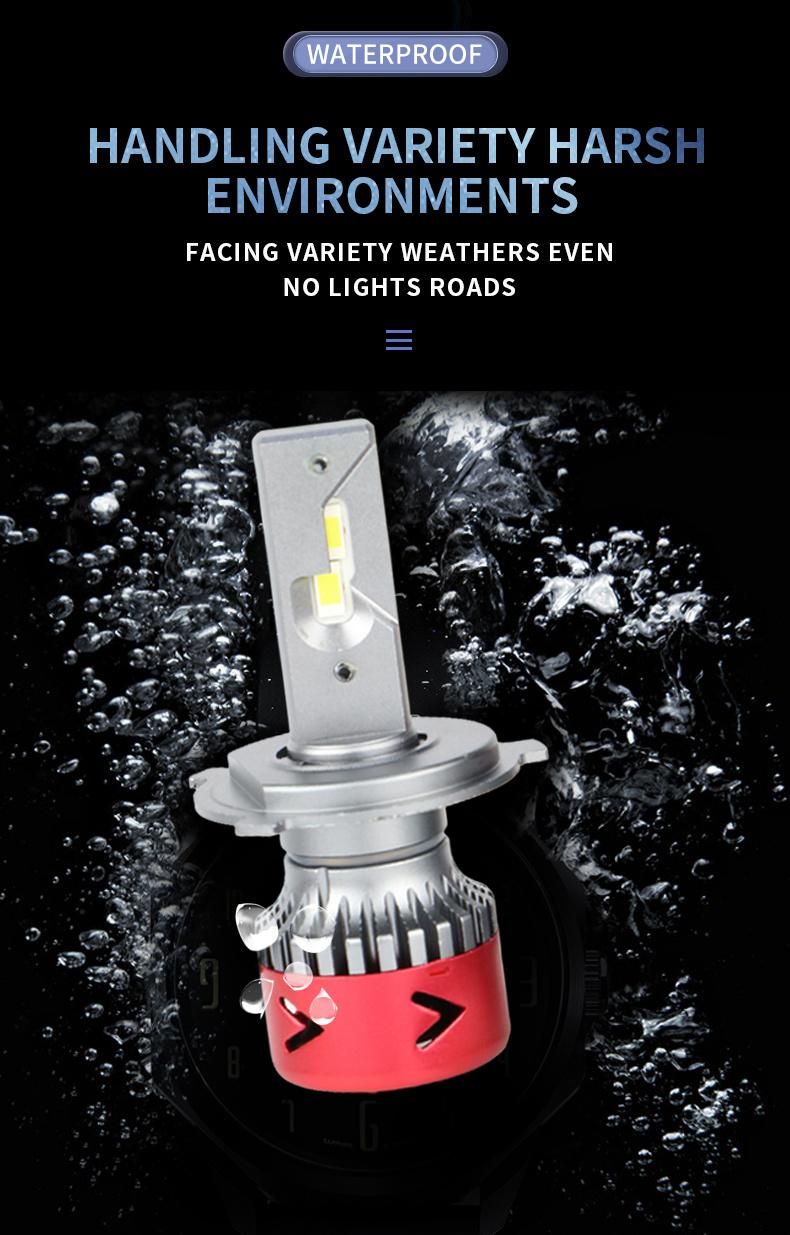 V11s Hot Sale Seoul Y1919 LED Chips LED 9007 9006 Hb3 H4 H7 Automotive LED Car Lights Bulbs Car Headlight