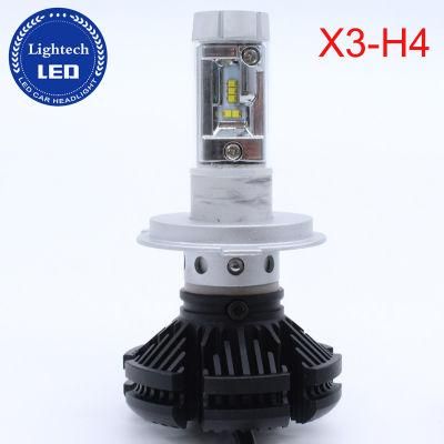 50W X3 H4 Car Auto LED Headlight for Driving