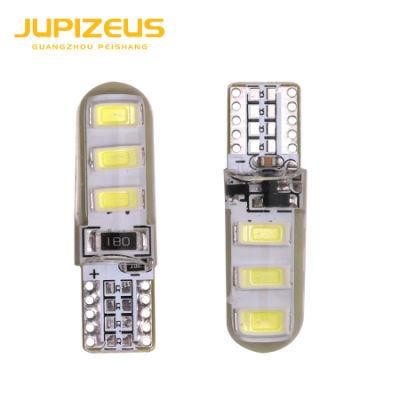 12V 5630 LED T10 6SMD Silicone Gel Constant Bright with Strobe Reading Light