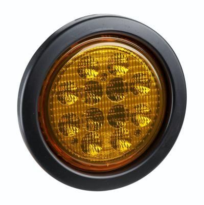 Manufacturer 10-30V DOT E4 4 Inch Round Forklift Trailer Truck Signal Stop Tail Lamps LED Light