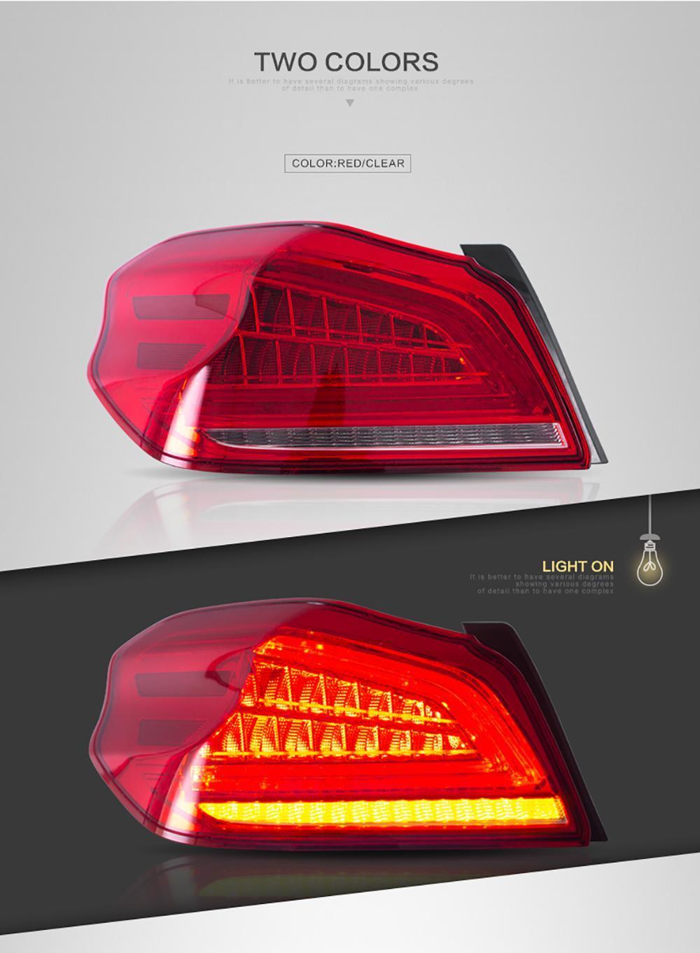 Car Tail Light for Wrx Taillight 2013-up Full LED