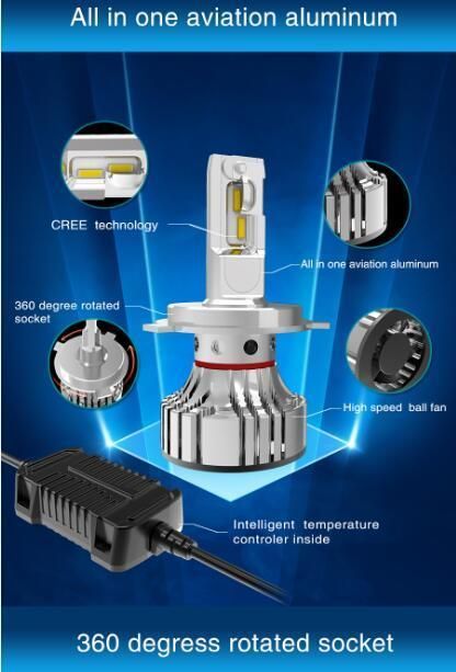 F2 H11 CREE 6000lm LED Headlight (H7 HB3 HB4 etc)