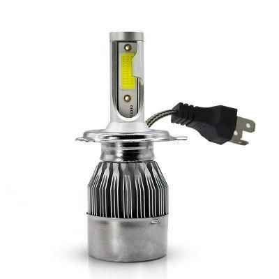 New C6 H4 LED Headlight H13 9005hb3 9006 H1 H3 H27 881 H11 12V Car LED H4 Light H7 LED Headlight Bulb