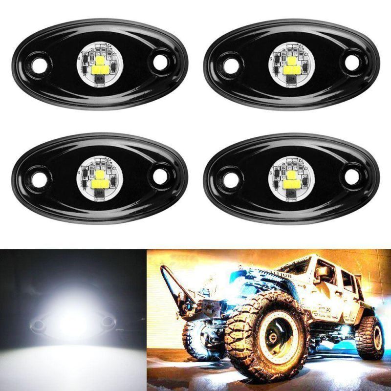 APP Control with 8 Pods Lights Under Cars off Road Truck SUV ATV RGB LED Rock Light